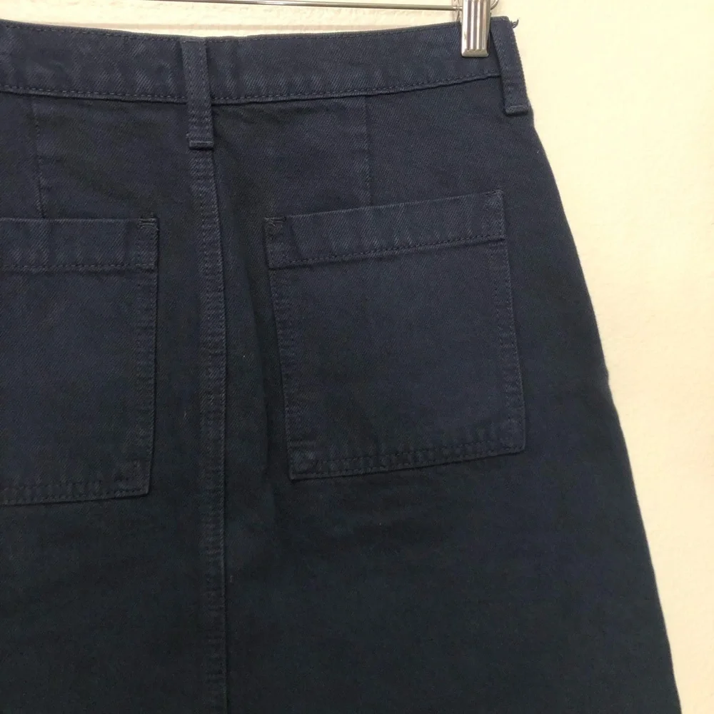 NWT Lucky Brand Blue Button Skirt